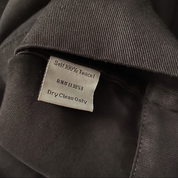 Black Tied Waist Wide Sleeve Blouse - Picture 10 of 11